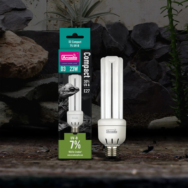 Arcadia - Kompaktlampe D3 Forest 7% UVB