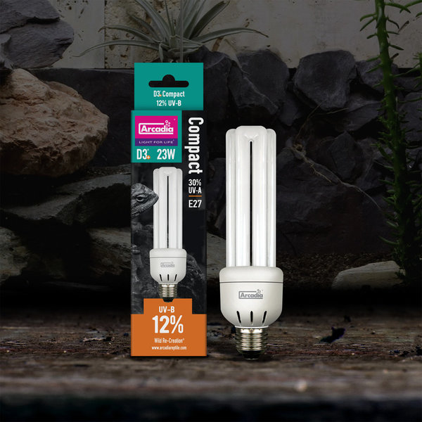 Arcadia - Kompaktlampe D3+ Desert 12% UVB